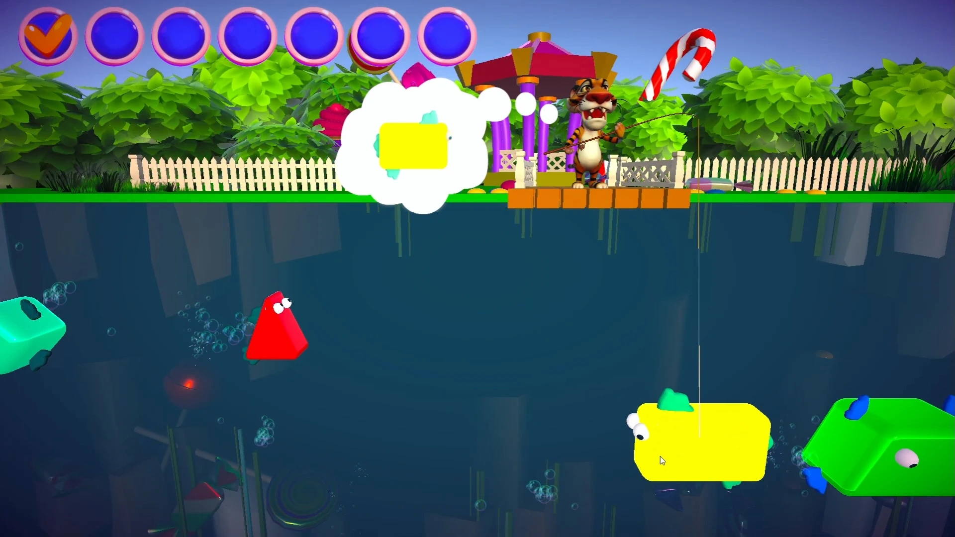 Game Collect All Shapes and Colors for Interactive Wall